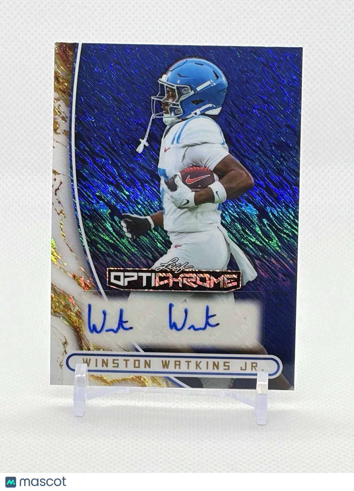 Winston Watkins Jr 2026 Leaf Optichrome Rookie Auto /4