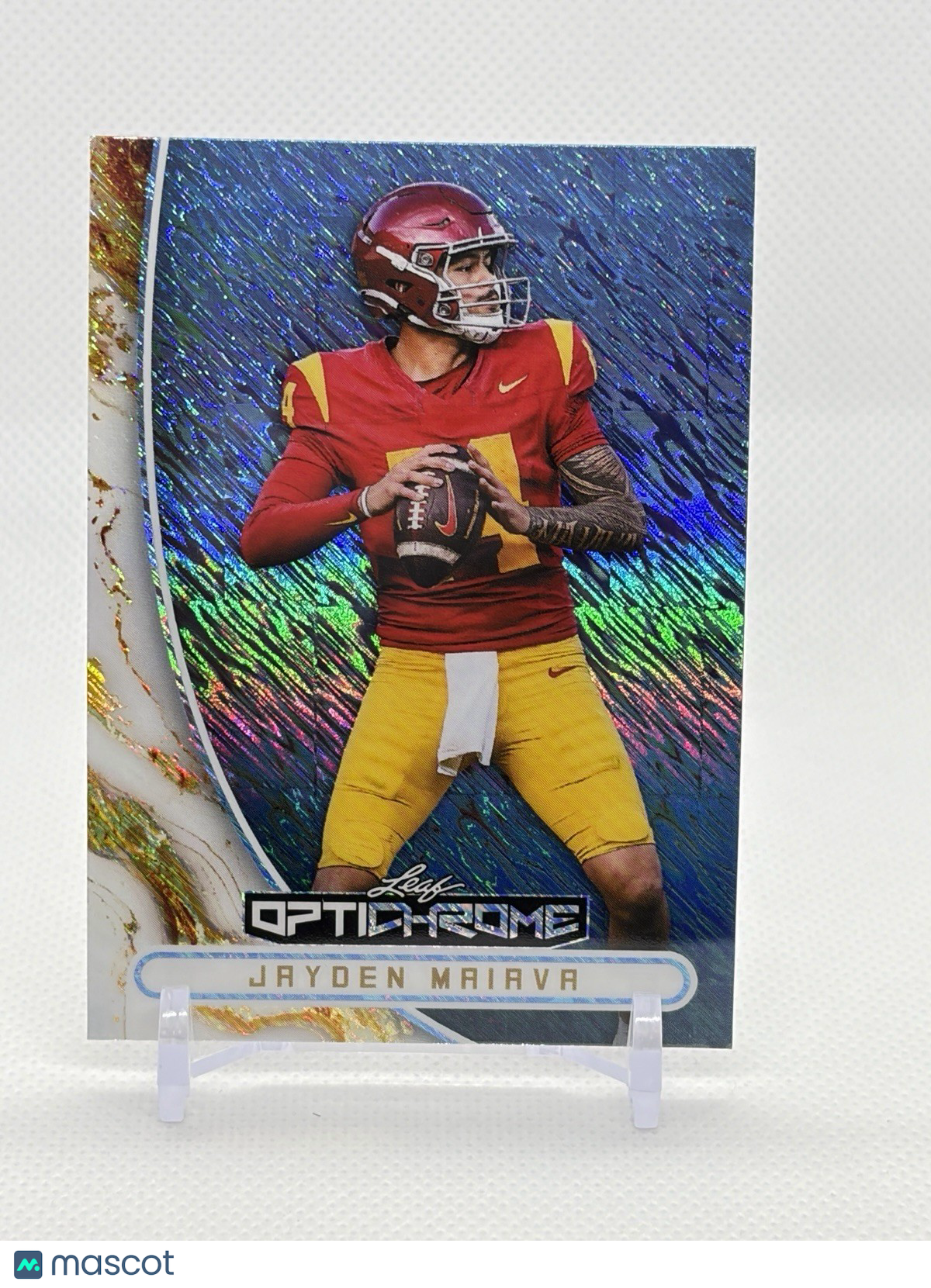 Jayden Maiava 1/1  2026 Leaf Optichrome Football USC Trojans #129