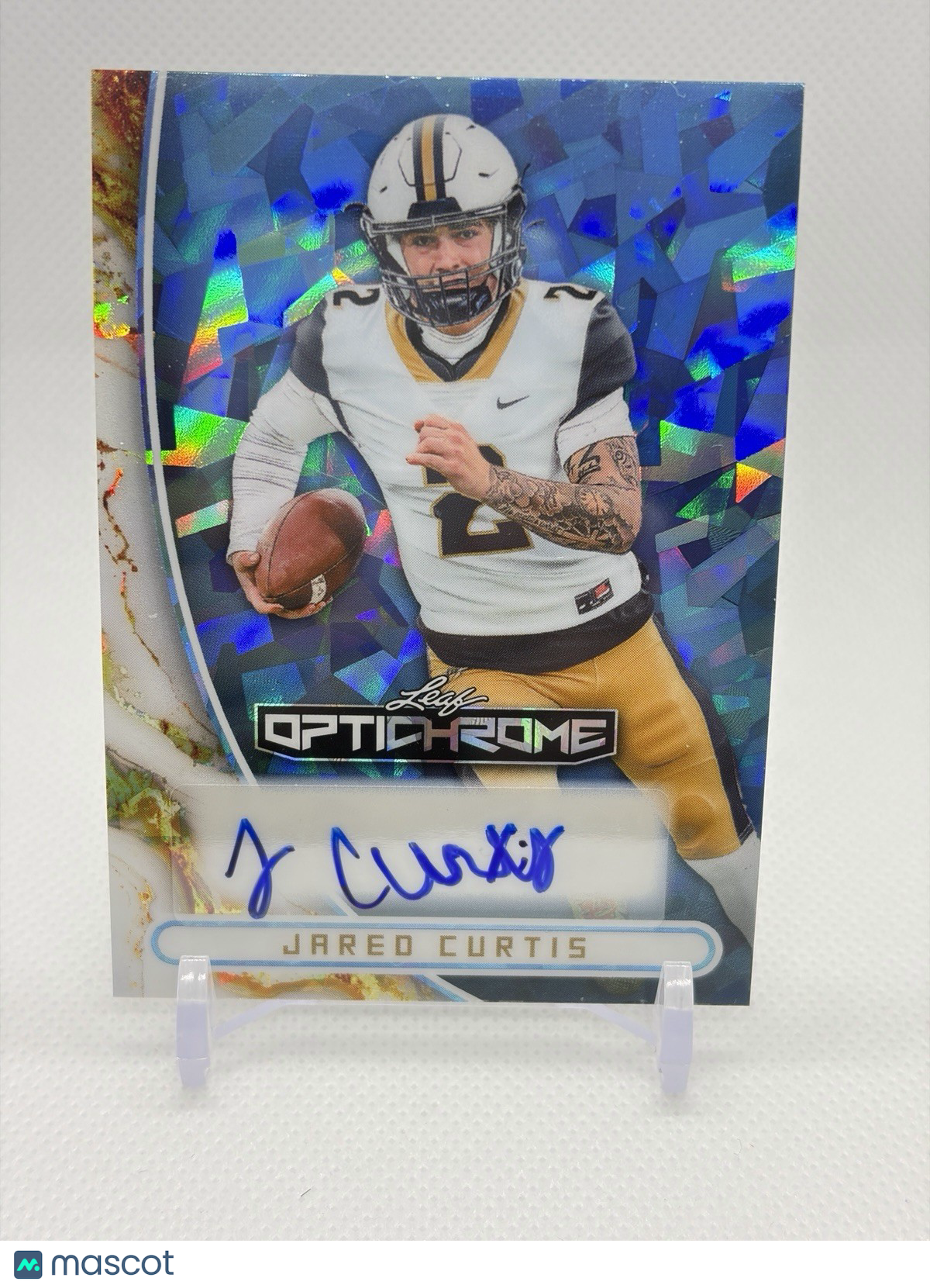 Leaf 2026 Optichrome Jared Curtis NCAA Football Auto Hard Signed #BA-JC1 /8