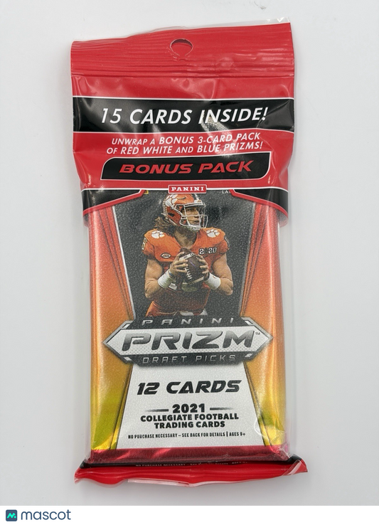 2021 Panini Prizm Draft Picks Collegiate Football Cello Multi Pack - Sealed
