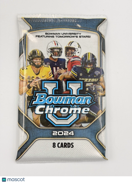 2024 Bowman University Chrome Football Hobby Jumbo Pack