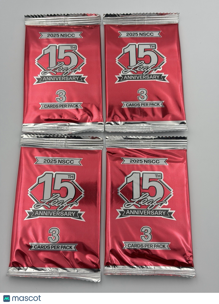 2025 LEAF 15TH ANNIVERSARY MULTI SPORT PROMO PACKS Lot of 4pks