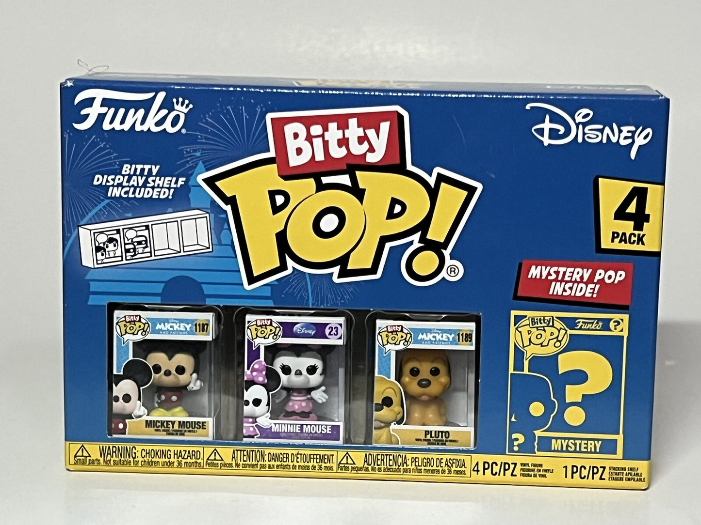 FUNKO BITTY POP!: DIsney  COMPLETE Base set + Mystery Character - Lot Of 4