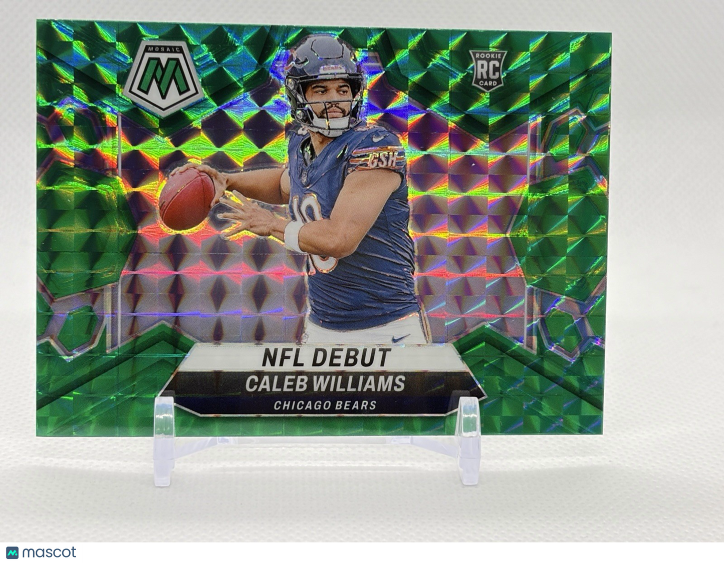 2024 Panini Mosaic - NFL Debut Reactive Green Mosaic Prizm  Caleb Williams (RC)