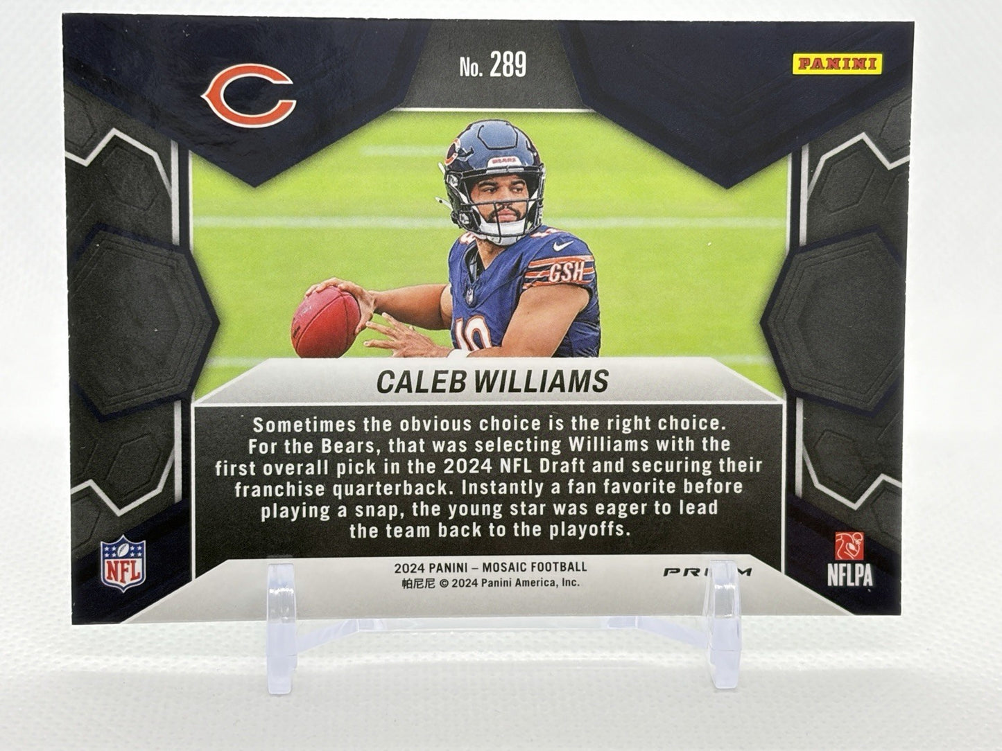 2024 Panini Mosaic - NFL Debut Reactive Green Mosaic Prizm  Caleb Williams (RC)