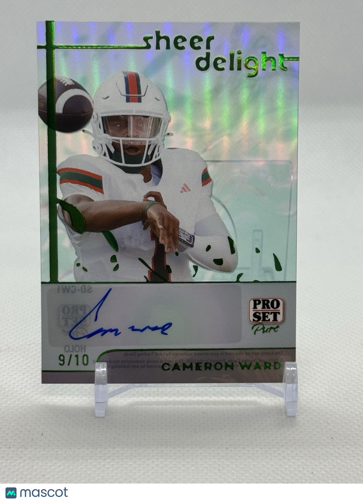 2024 Leaf Pro Set Sheer Delight SD-CW1 Cameron Ward Holo Autograph /10