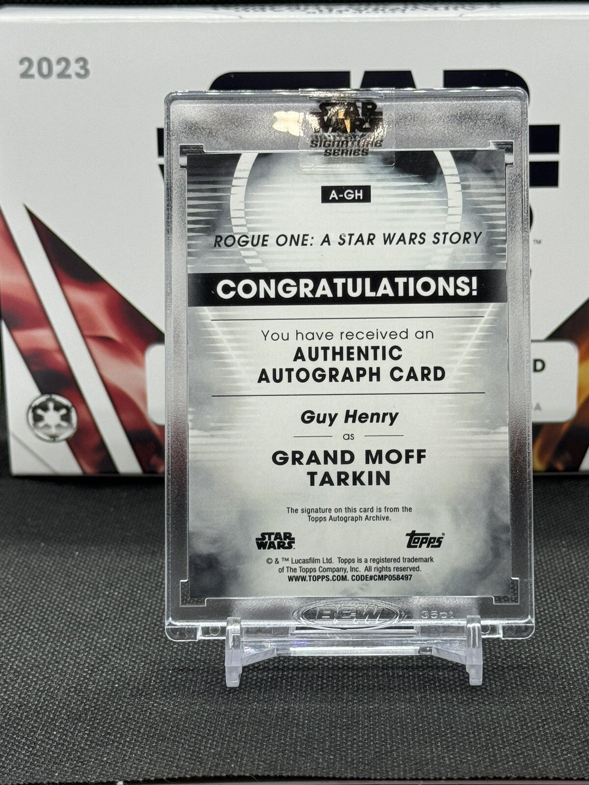 2023 Topps Star Wars Signature Series #A-GH Guy Henry as Grand Moff Tarkin AUTO