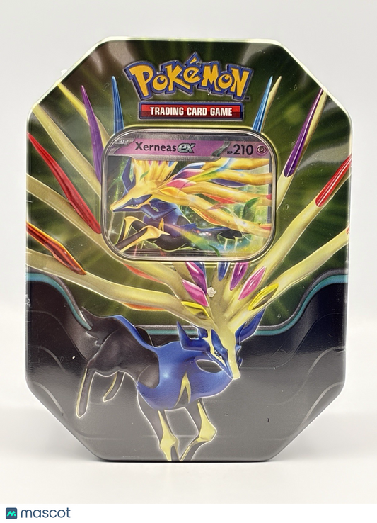 Pokémon Azure Legends Tin (Xerneas ex) Pokemon Tin (4 Booster packs)