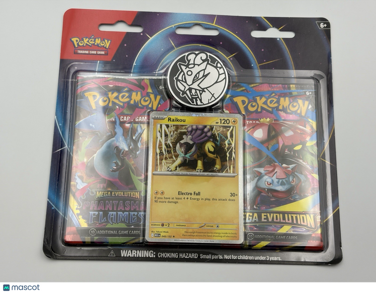 Pokemon Mega Evolution & Phantasmal Flames 2-Pack Blister Sealed - Raikou