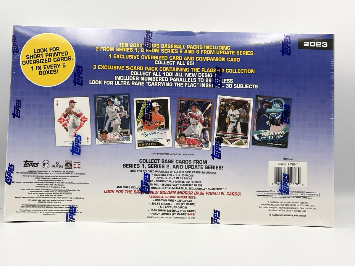2023 Topps Flagship Collection Baseball Box - 3 Exclusive Packs