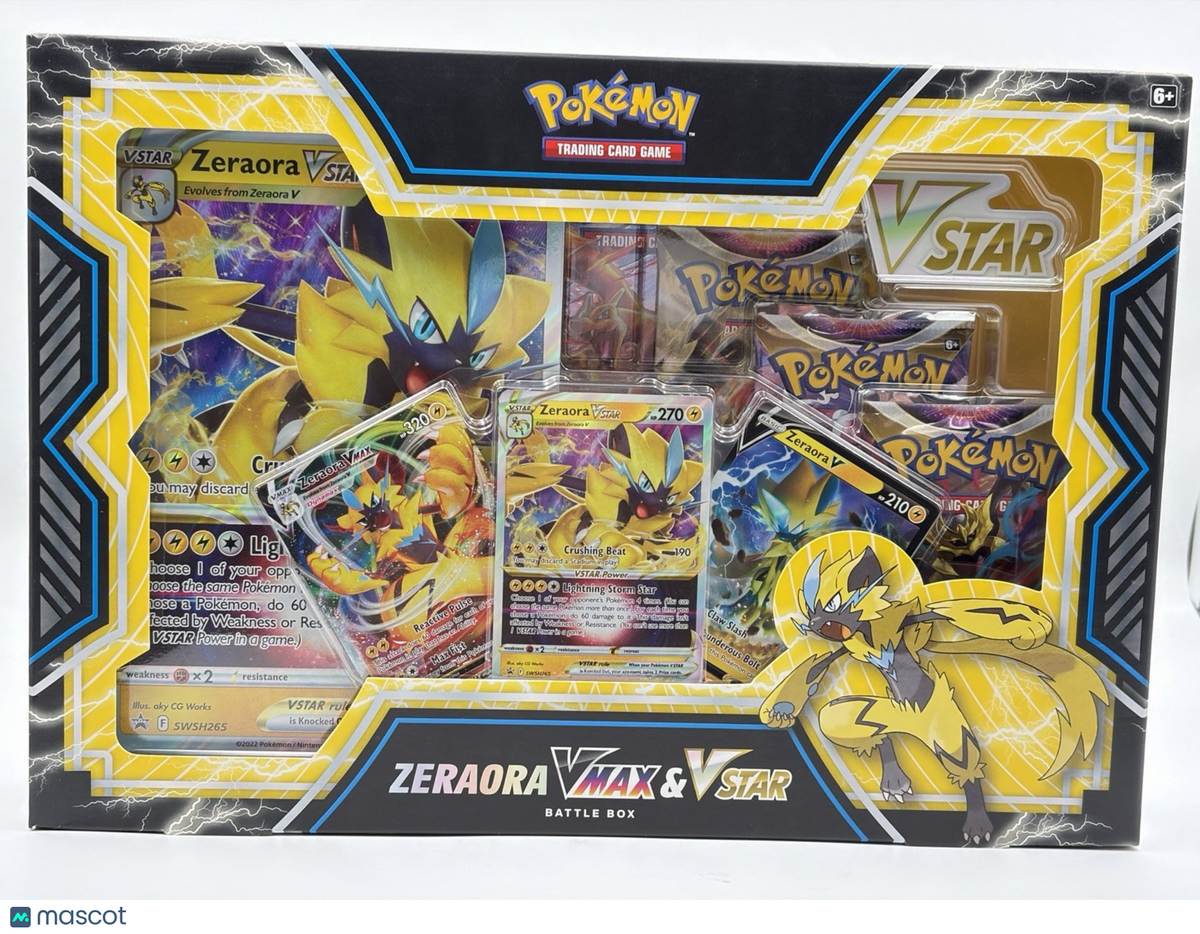 Pokémon Zeraora VMAX & VSTAR Battle Box
