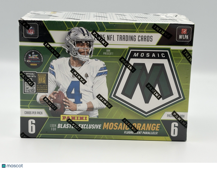 2025 Panini Mosaic Football Blaster Box | Mosaic Orange Exclusive
