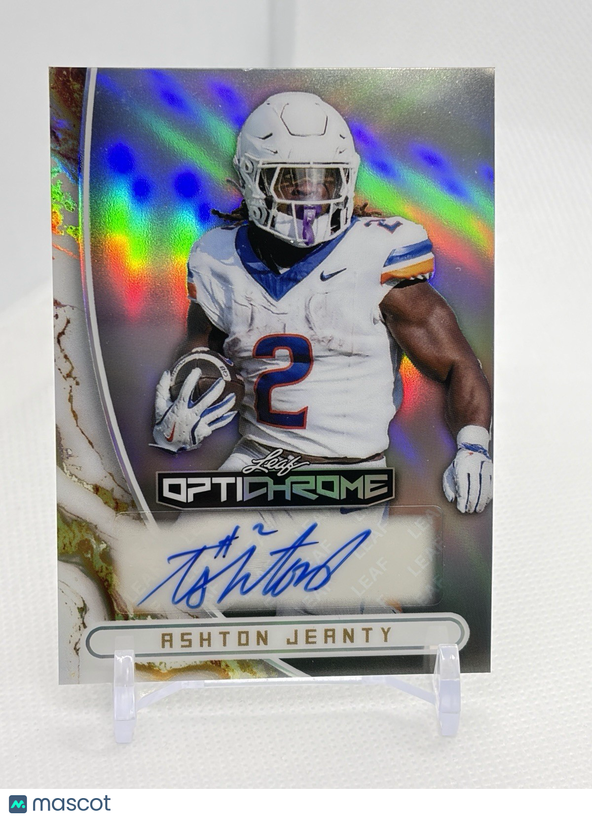 2026 Leaf Optichrome Ashton Jeanty #BA-AJ1 /9 Auto | Las Vegas Raiders