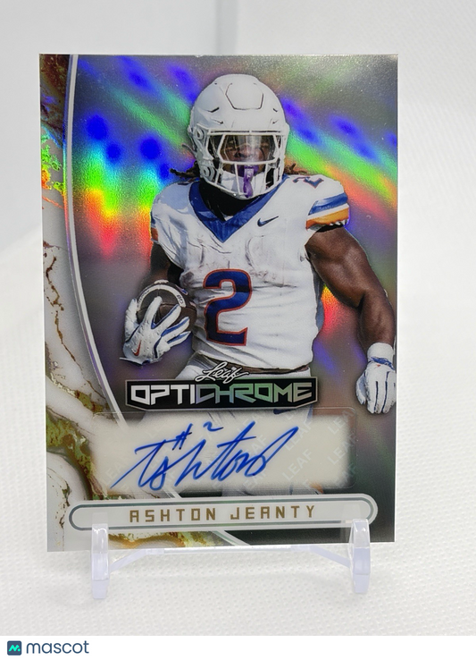 2026 Leaf Optichrome Ashton Jeanty #BA-AJ1 /9 Auto | Las Vegas Raiders