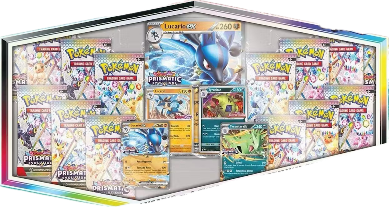 Prismatic Evolutions Lucario ex & Tyranitar ex Premium Collection