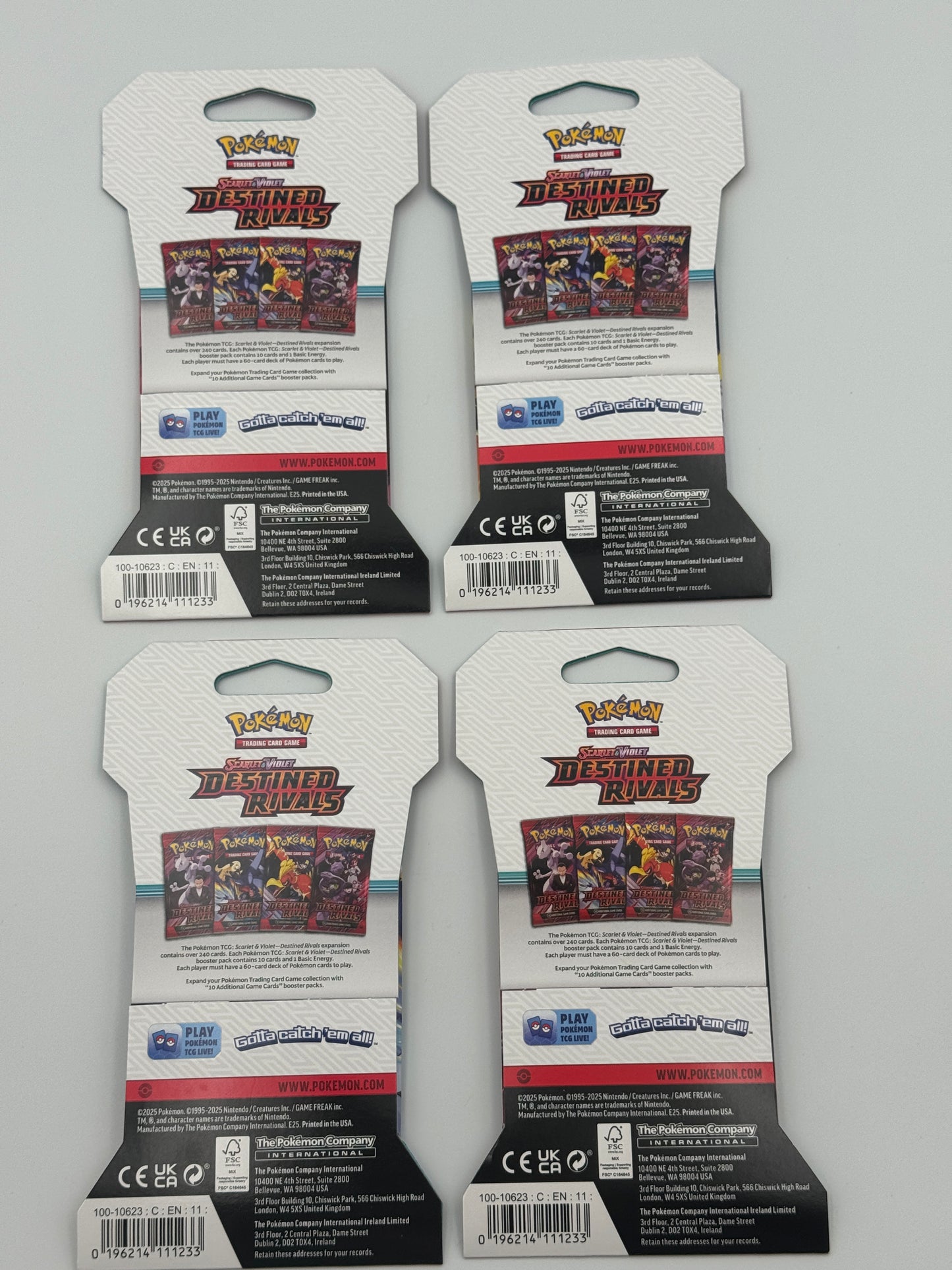 Pokémon - Trading Card Game: Scarlet & Violet Destined Rivals Sleeved Booster - 4 packs