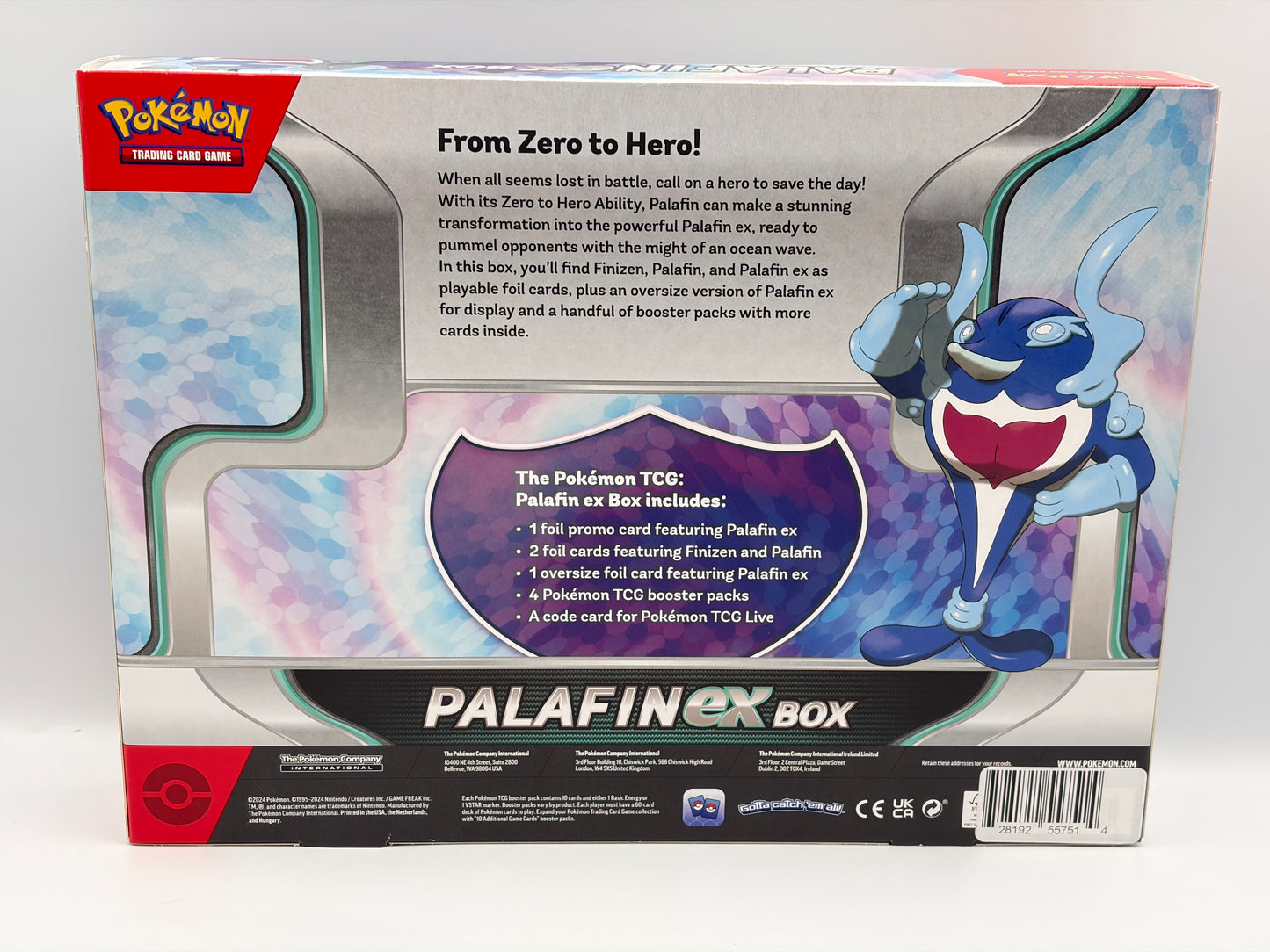 Pokemon TCG Palafin EX Collection Box New Sealed
