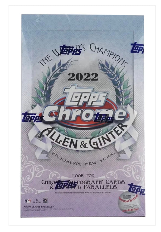 2022 Topps Allen & Ginter Chrome Baseball Hobby Box