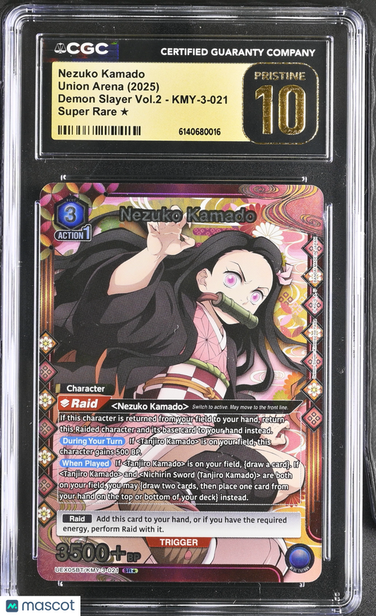 Nezuko Kamado (SR*) Demon Slayer Kimetsu no Yaiba Vol.2 KMY-3-021 CGC Pristine10