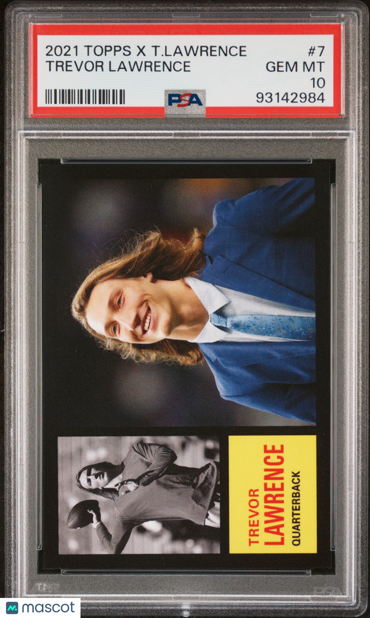2021 Topps X Trevor Lawrence #7 Trevor Lawrence PSA 10