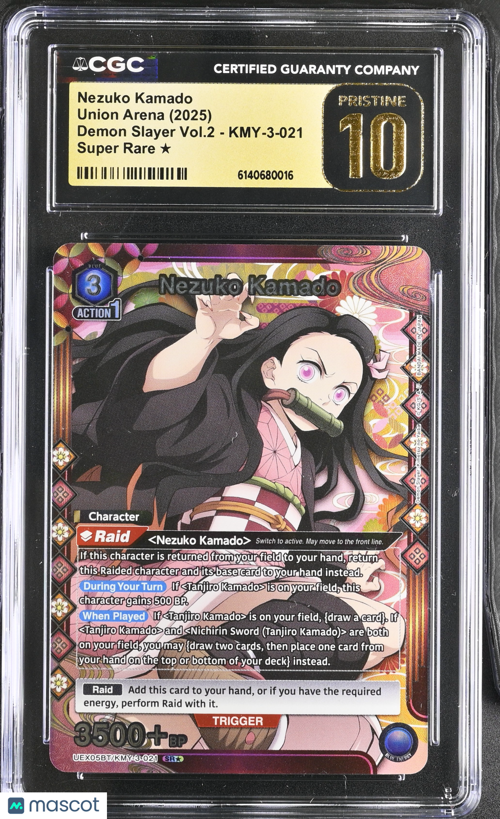 Nezuko Kamado (SR*) Demon Slayer Kimetsu no Yaiba Vol.2 KMY-3-021 CGC Pristine10