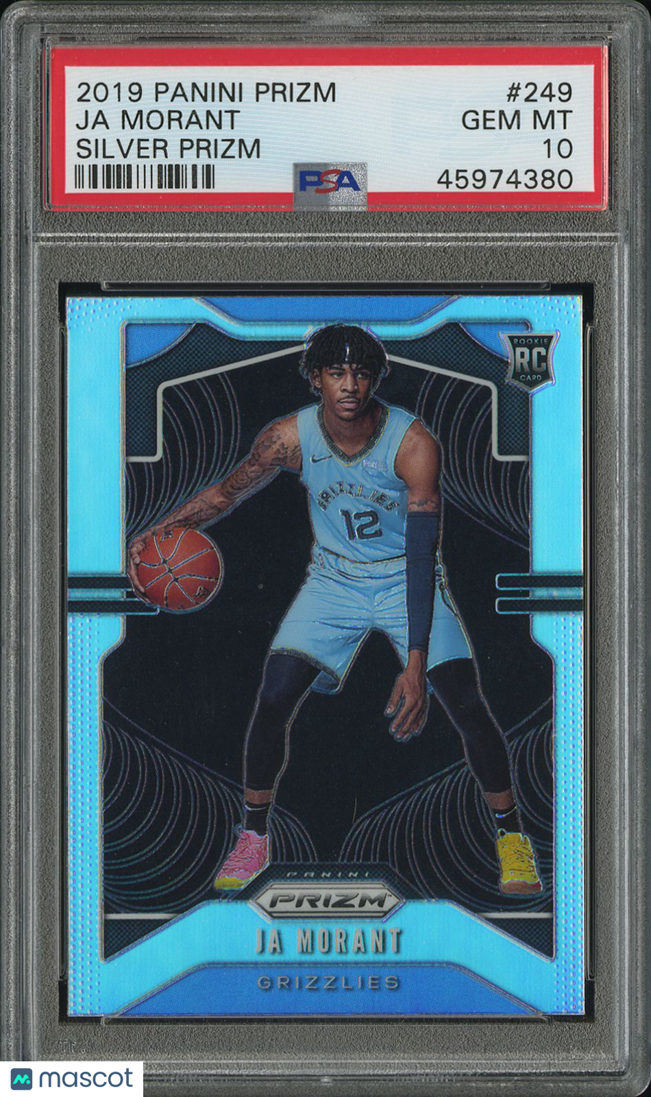 2019 Panini Prizm Ja Morant #249 Silver PSA 10